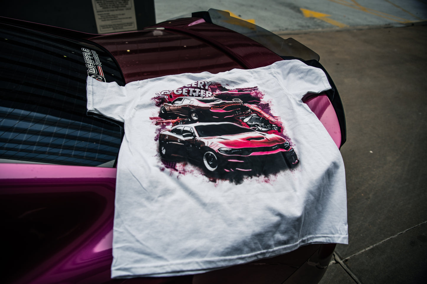 Grocery Getter T-Shirt White “Hellcat”