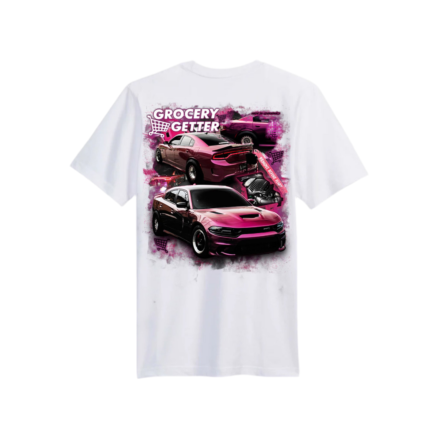 Grocery Getter T-Shirt White “Hellcat”